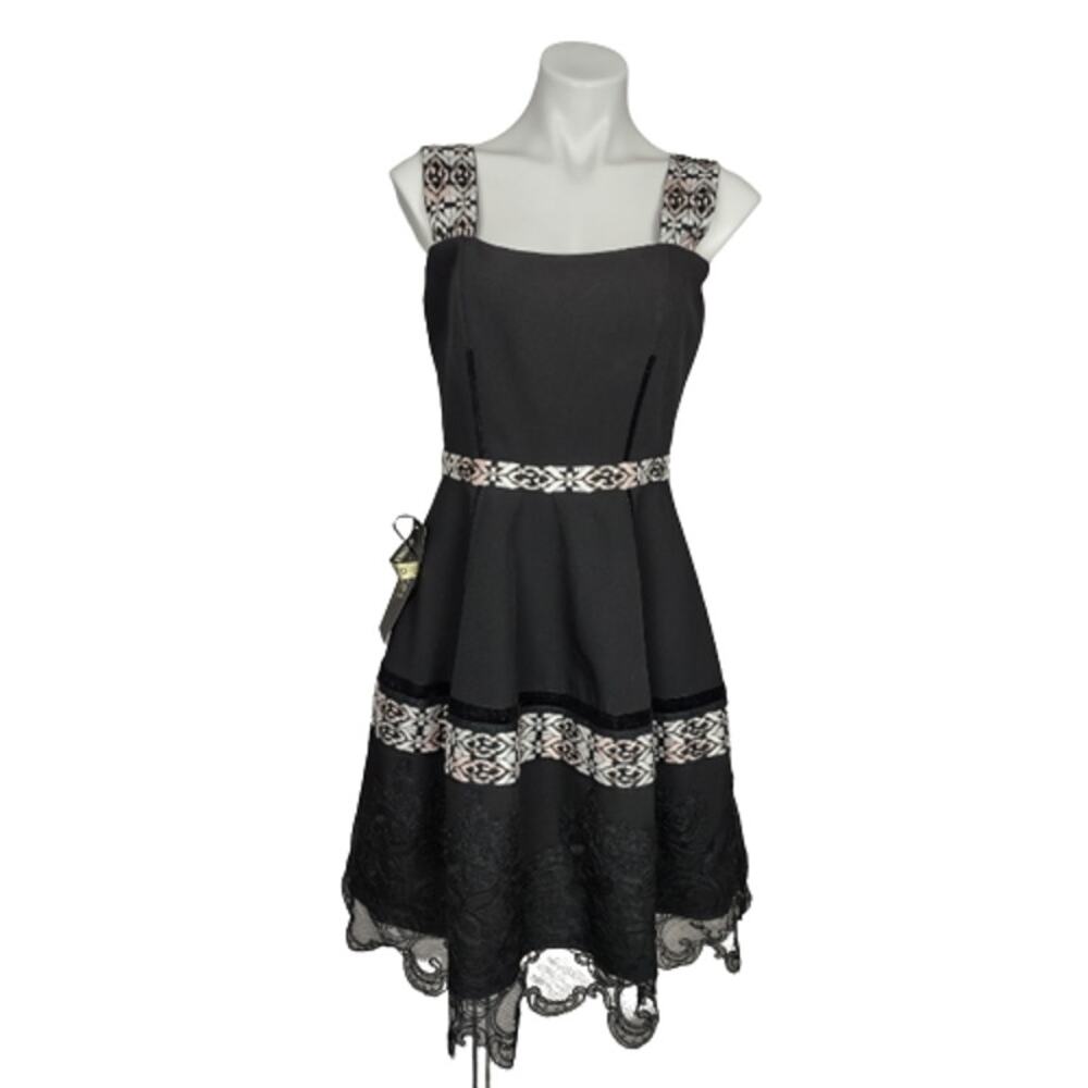 Bronx and Banco Ethnos Ruffle Black Sleeveless Dress Size 6 / Medium - Picture 16 of 16